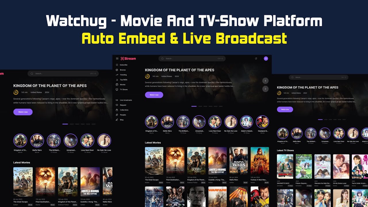 banner WatchUG HD on 2025